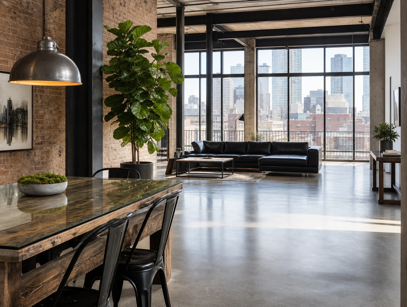 Authentic timber and polished concrete loft in King West, Toronto